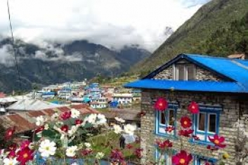 Селище в Хималаите, Тибет