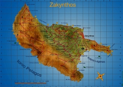Карта на Закинтос